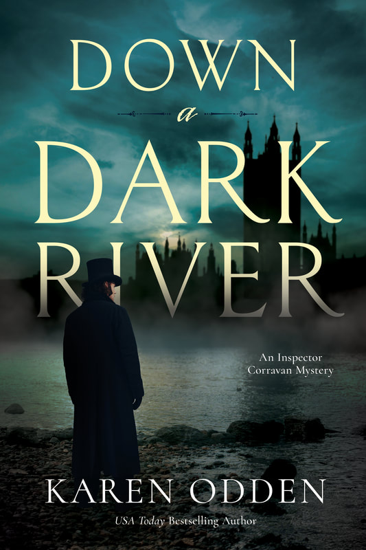 Cover for the novel Down a Dark River by Karen Odden